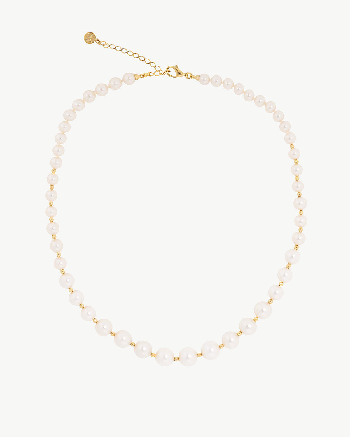 Perlenkette 6-10mm golden Lyra
