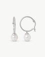 Pendientes Aro y Perla 8mm Chara
