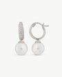 Closed Hoop Pearl Earrings 10mm Chara