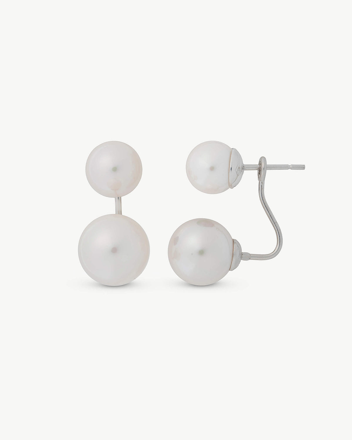 Double Pearl Earrings 8–10mm Jour