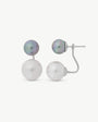 Double Pearl Earrings Multicolor 8–10mm Jour