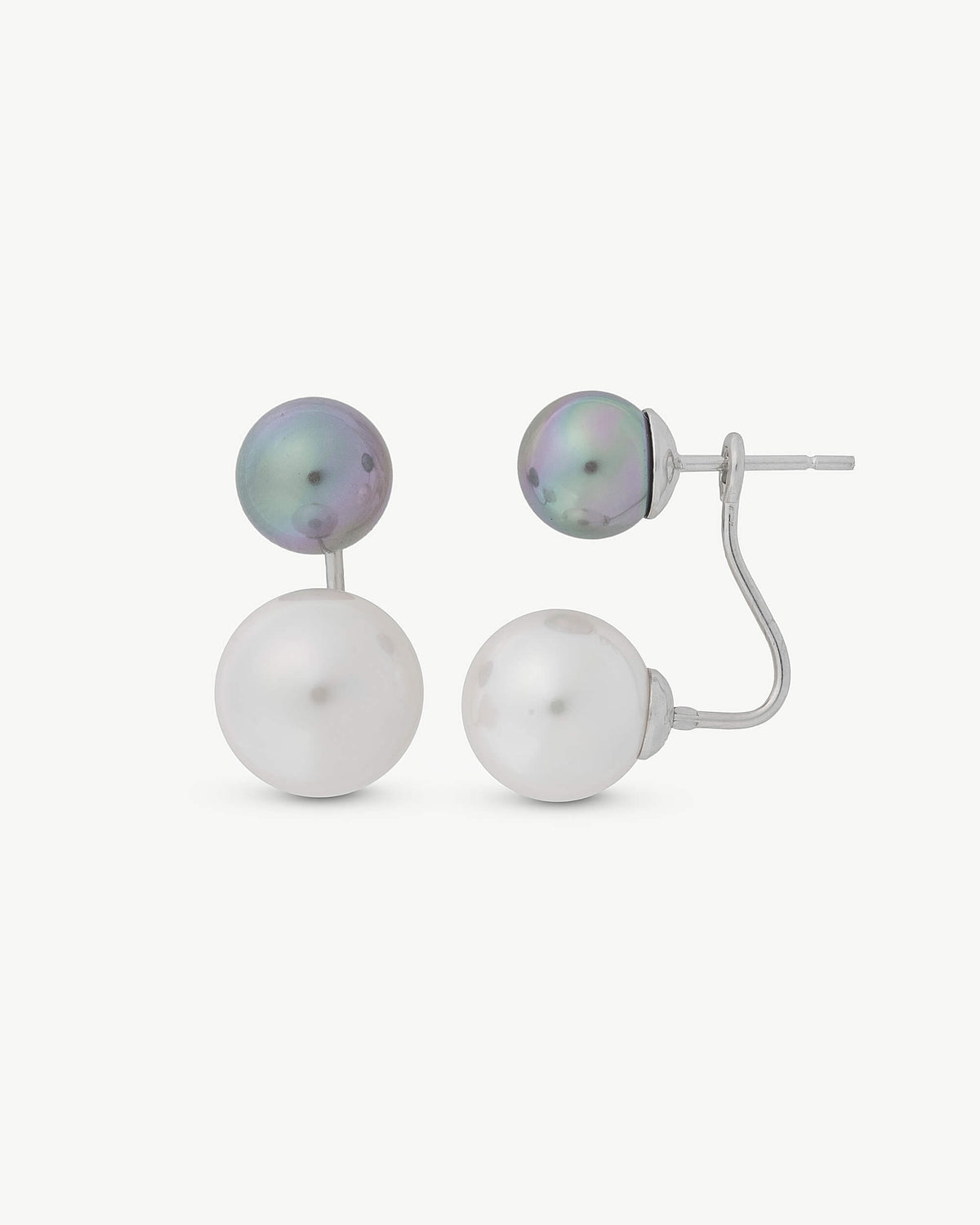 Double Pearl Earrings Multicolor 8–10mm Jour