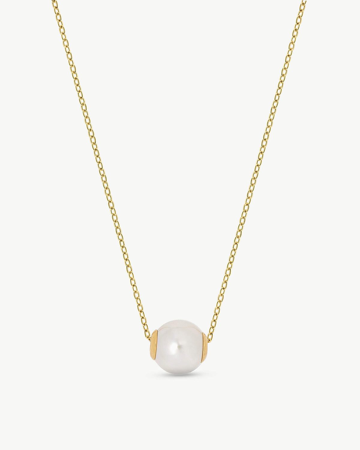 Goldenes Perlenhalsband 12 mm. Nuada
