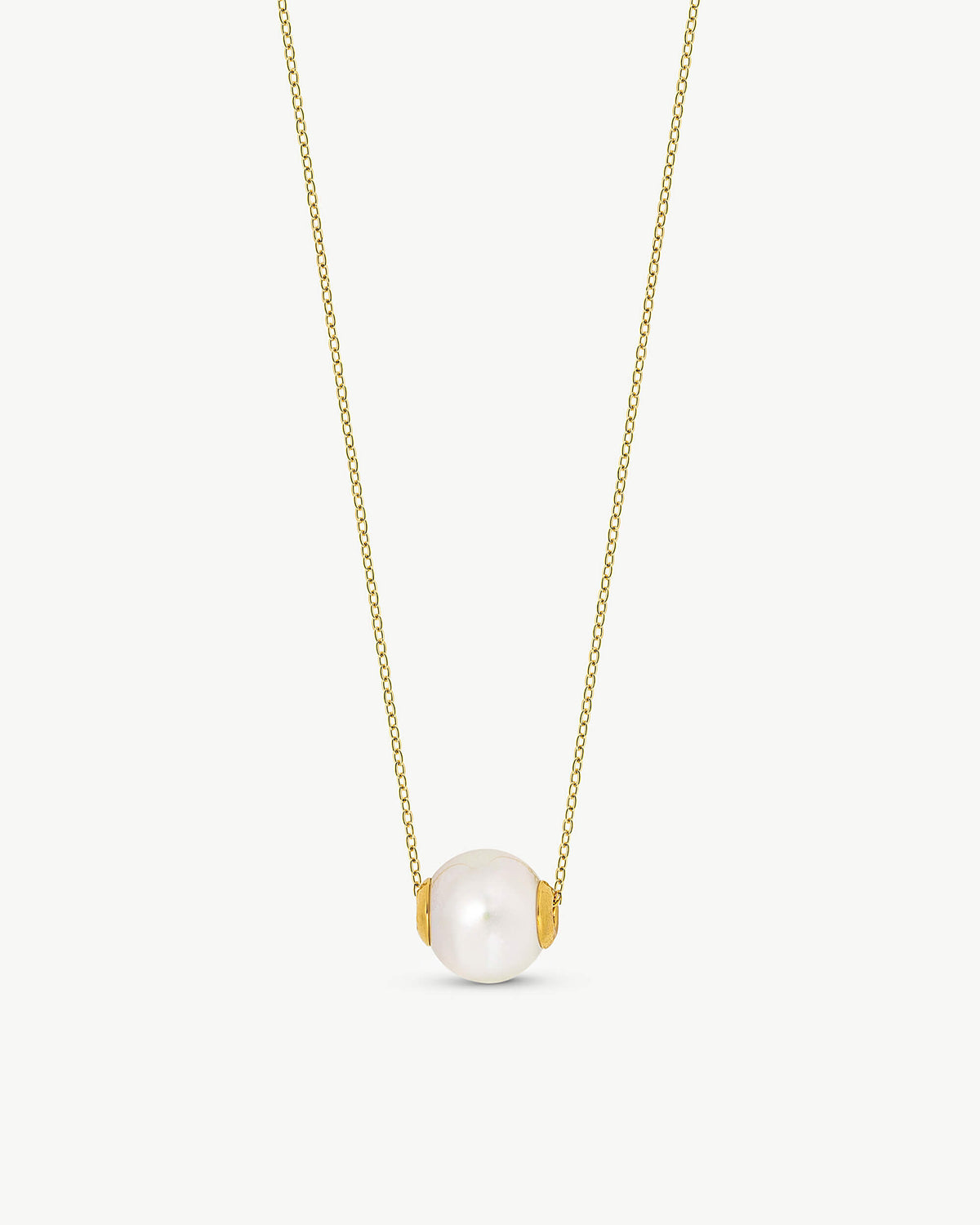 Pearl Choker Necklace 14mm Golden Nuada