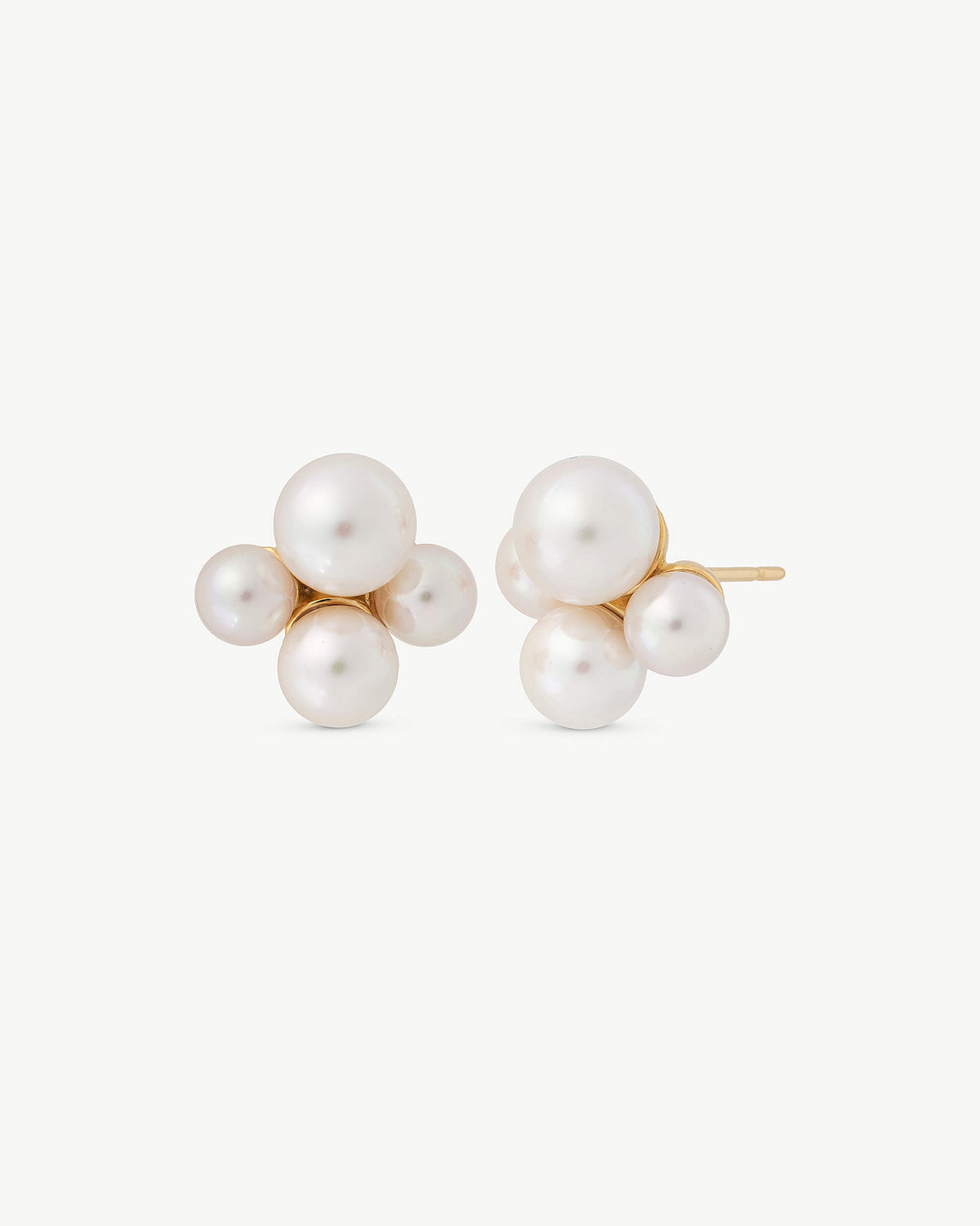 Pearl Earrings Golden Degradé
