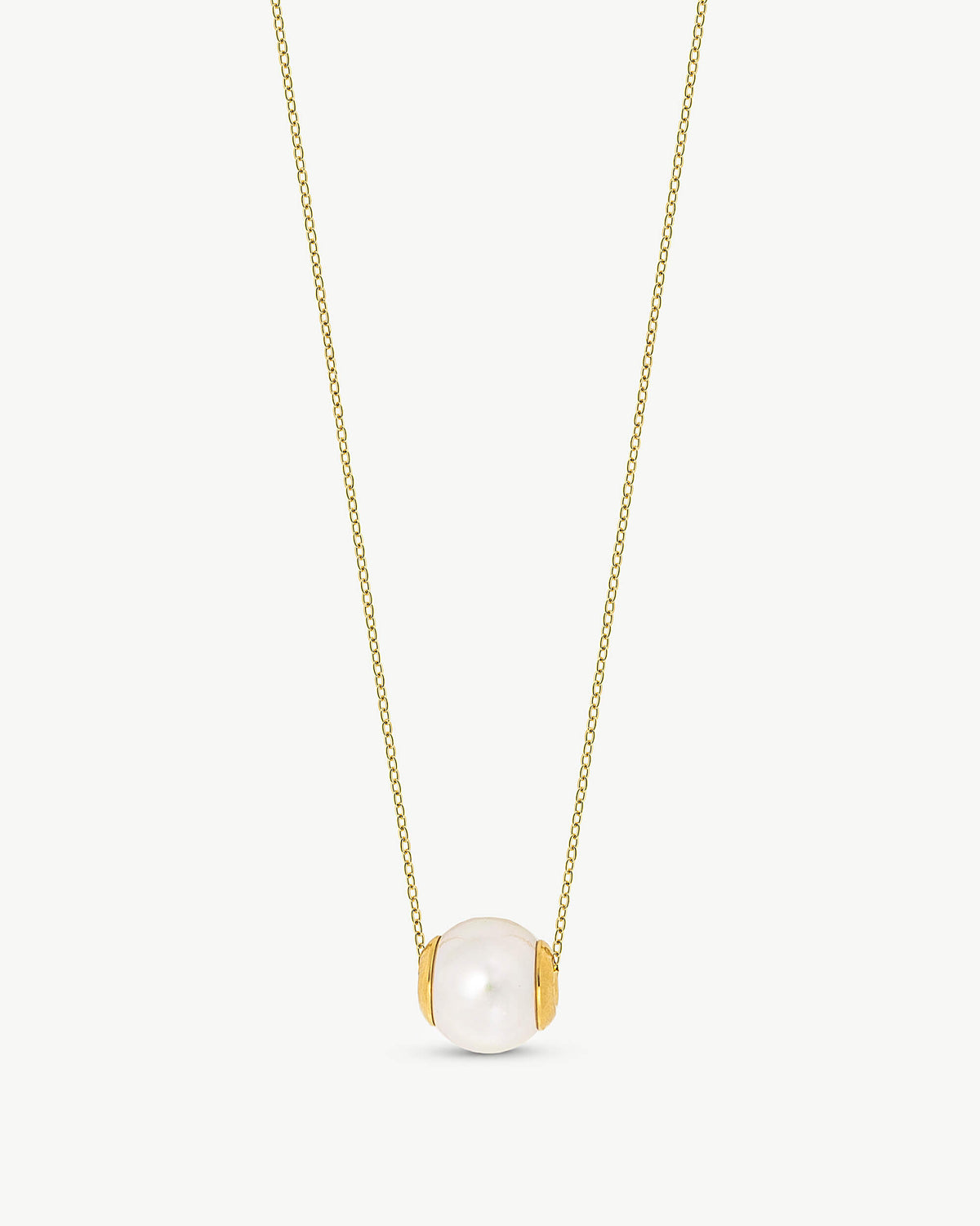 Goldenes Perlenhalsband 10 mm Nuada