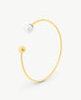 58 mm 8 mm goldenes Perlenarmband Aura