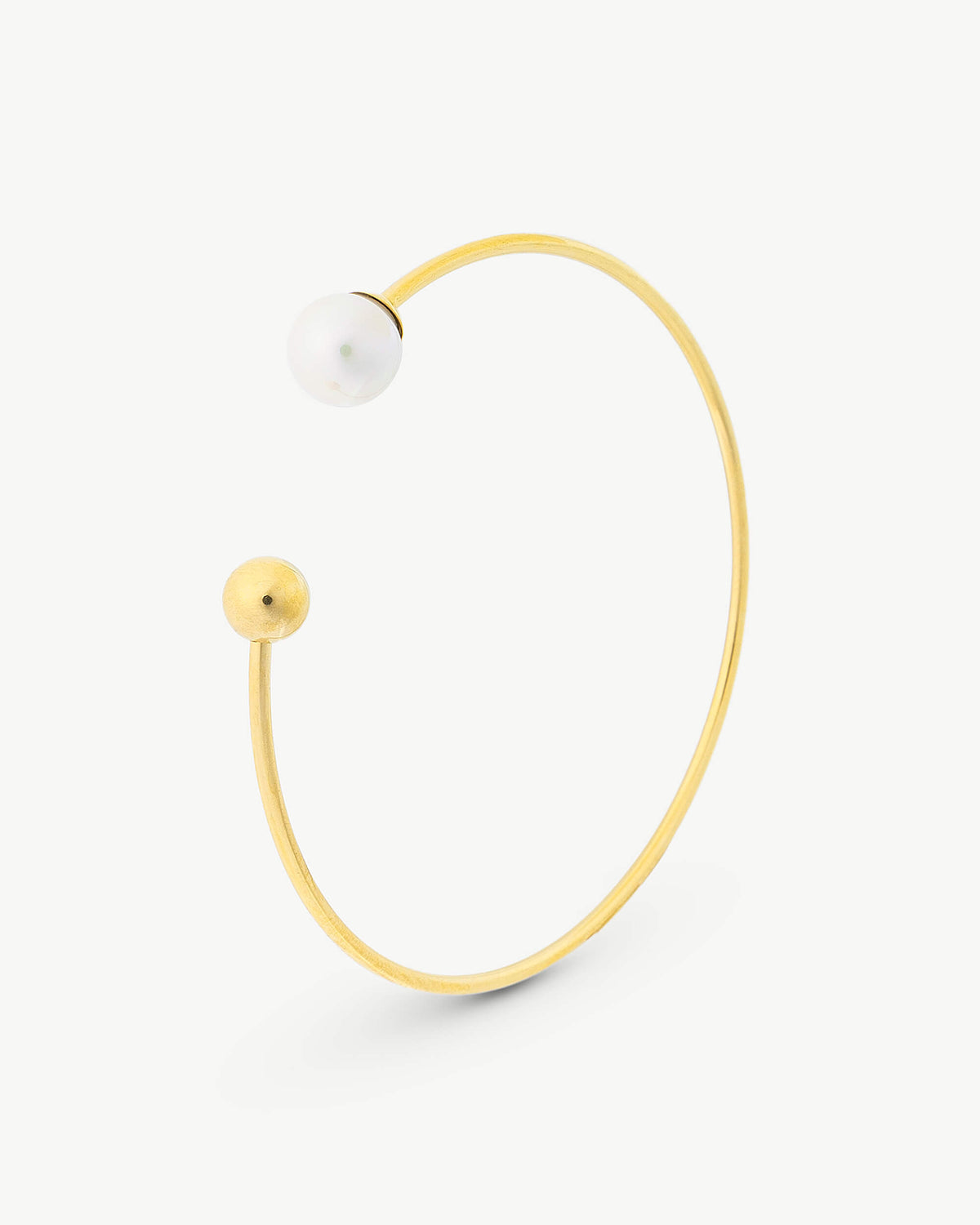 58 mm 8 mm goldenes Perlenarmband Aura