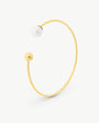 52 mm 8 mm goldenes Perlenarmband Aura