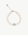Pulsera Perlas 10mm y Circonitas Esfera