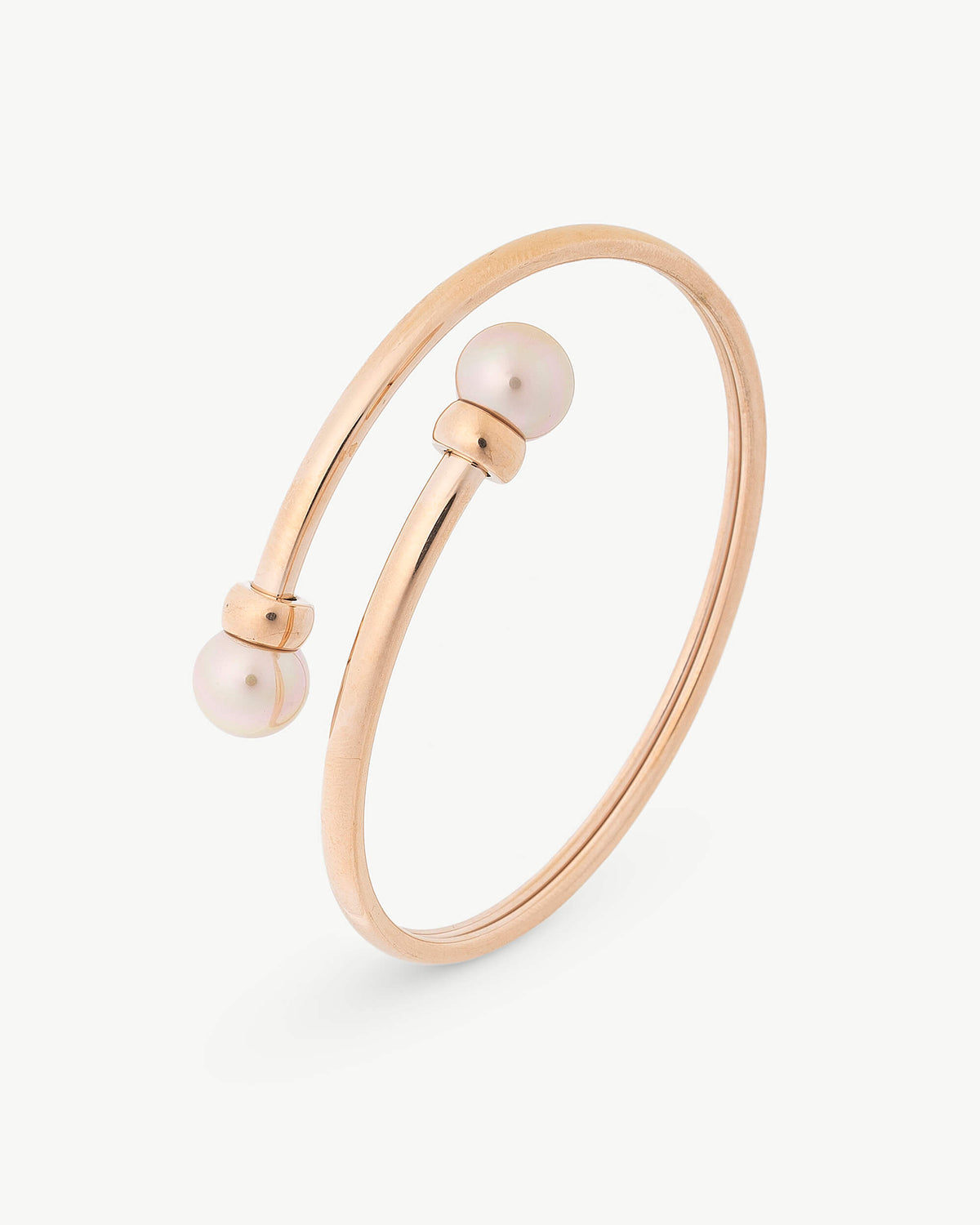 Zwei-Perlen-Armband 9 mm Lachs Galatea