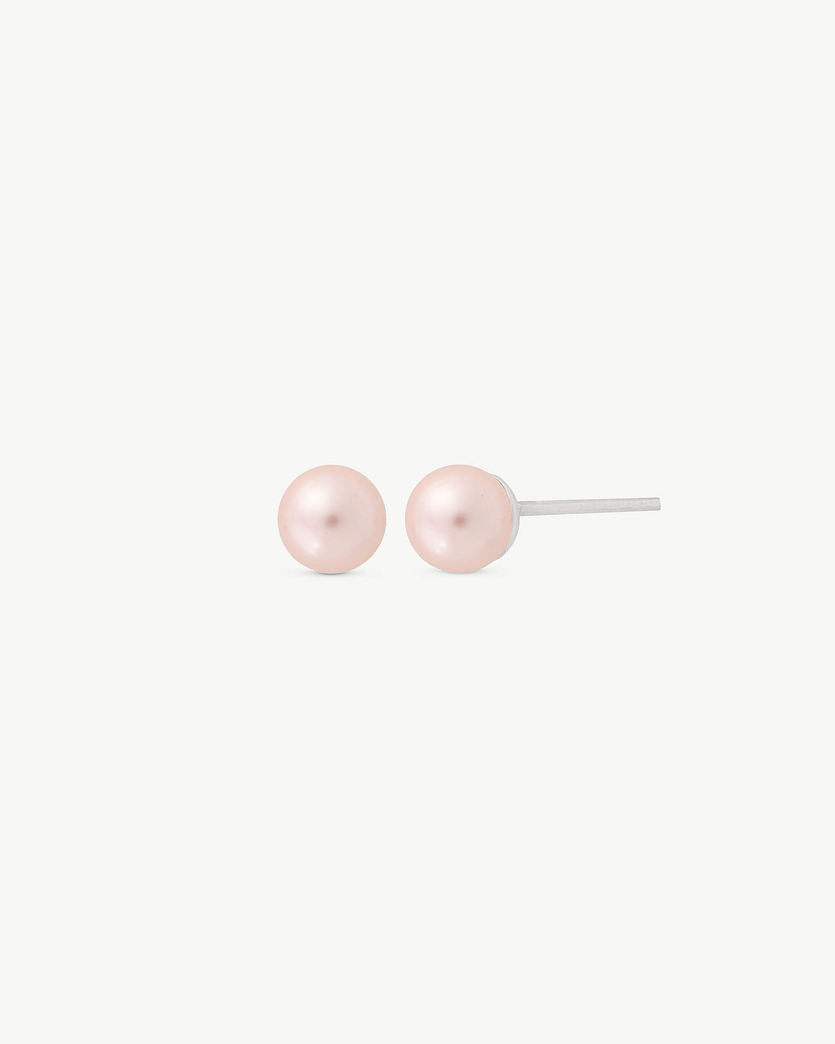 Perlenohrringe 4 mm Rosa Lyra