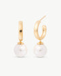 10 mm große goldene Creolen Chara