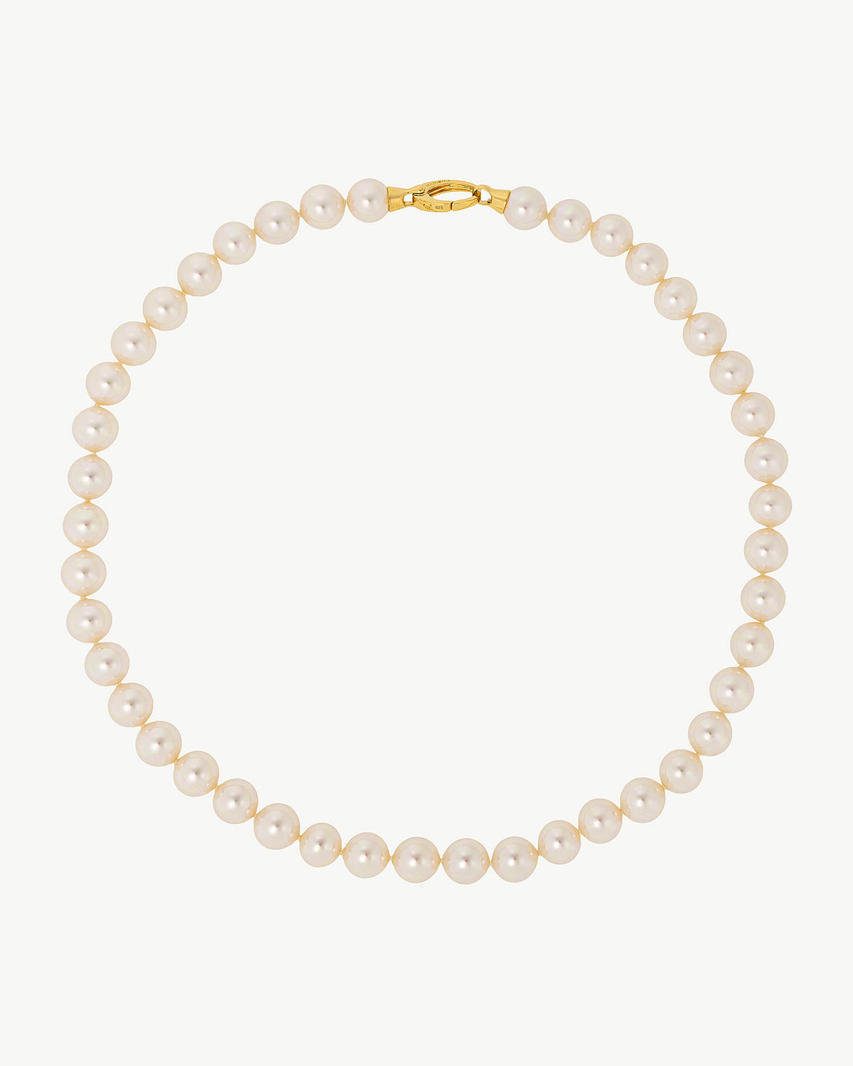 Pearl Necklace 10mm - 45cm Golden Lyra