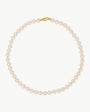 Pearl Necklace 10mm - 50cm Golden Lyra