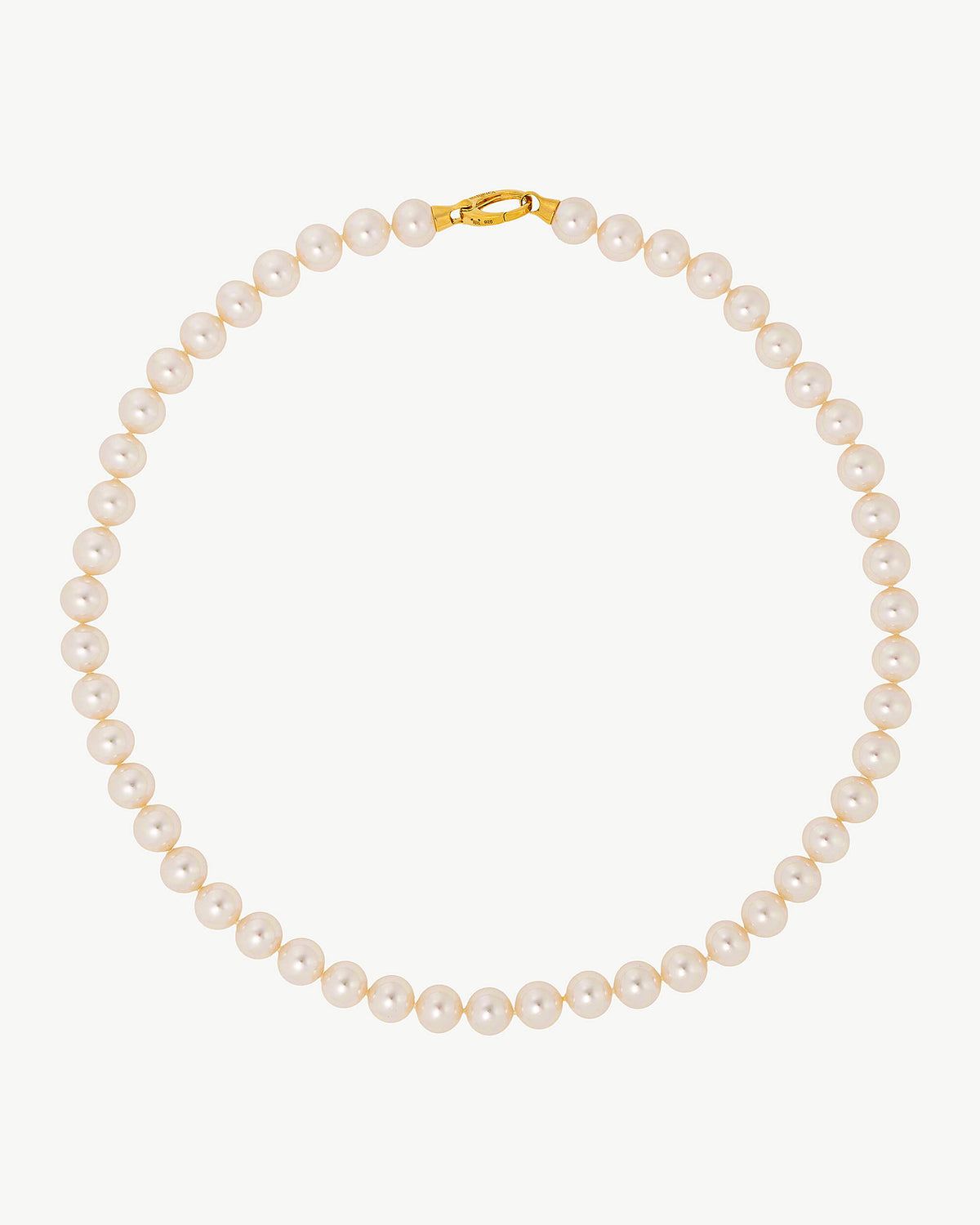 Pearl Necklace 10mm - 50cm Golden Lyra