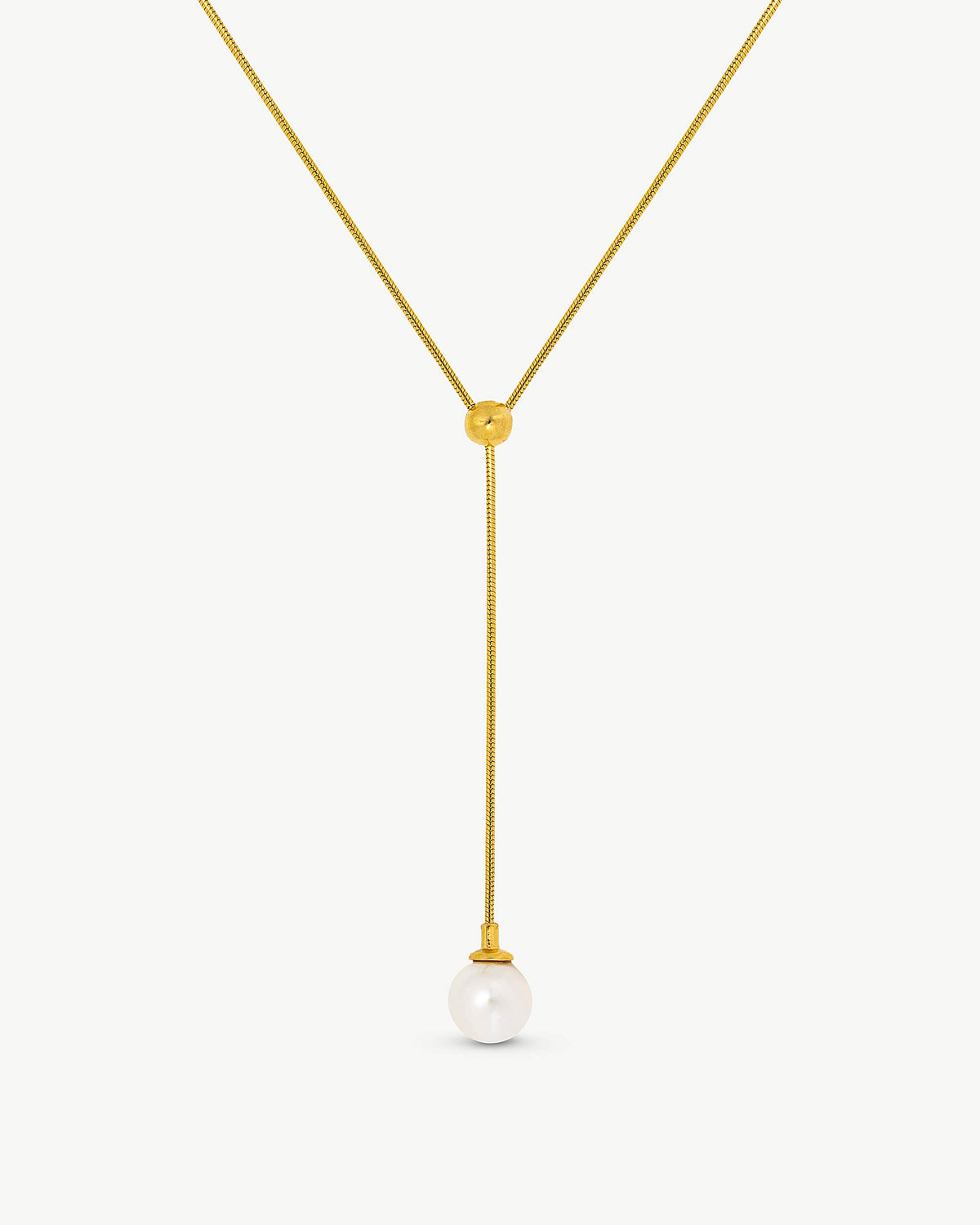 Goldene Perlenkette Alba