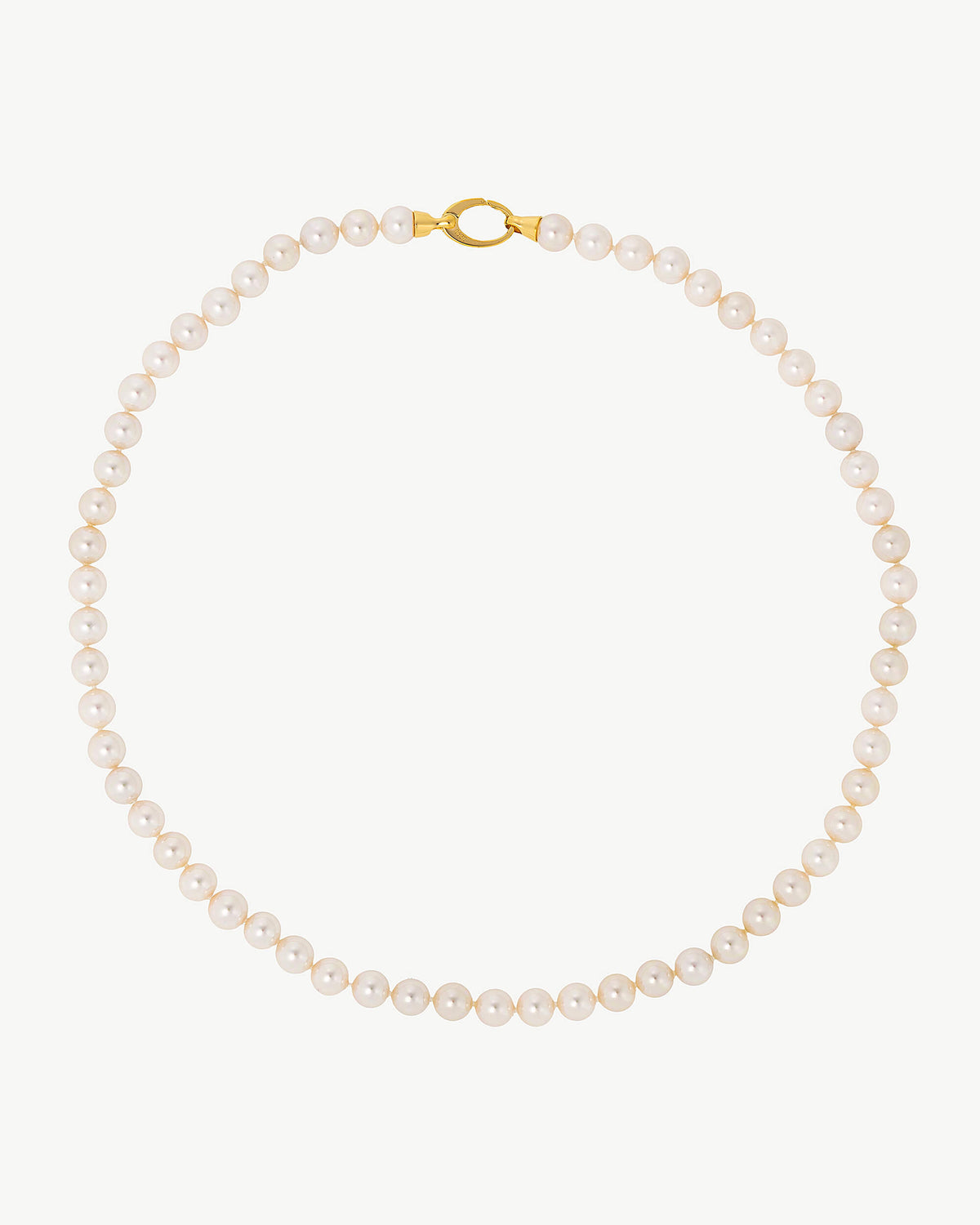 Pearl Necklace - 50cm 7mm Golden Lyra