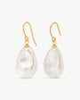 Pearl Earrings Wild 14x20mm Golden Keila