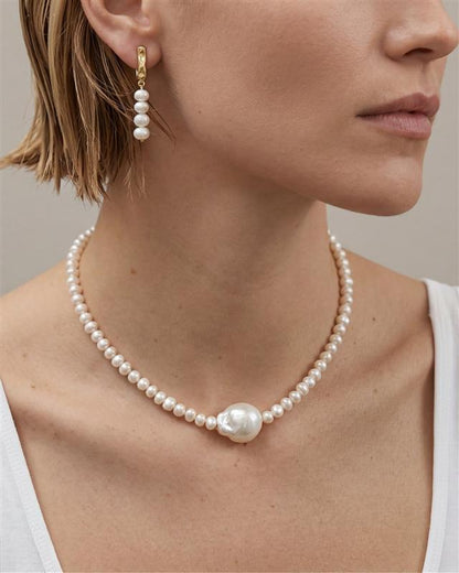 Choker with Pearl Baroque 