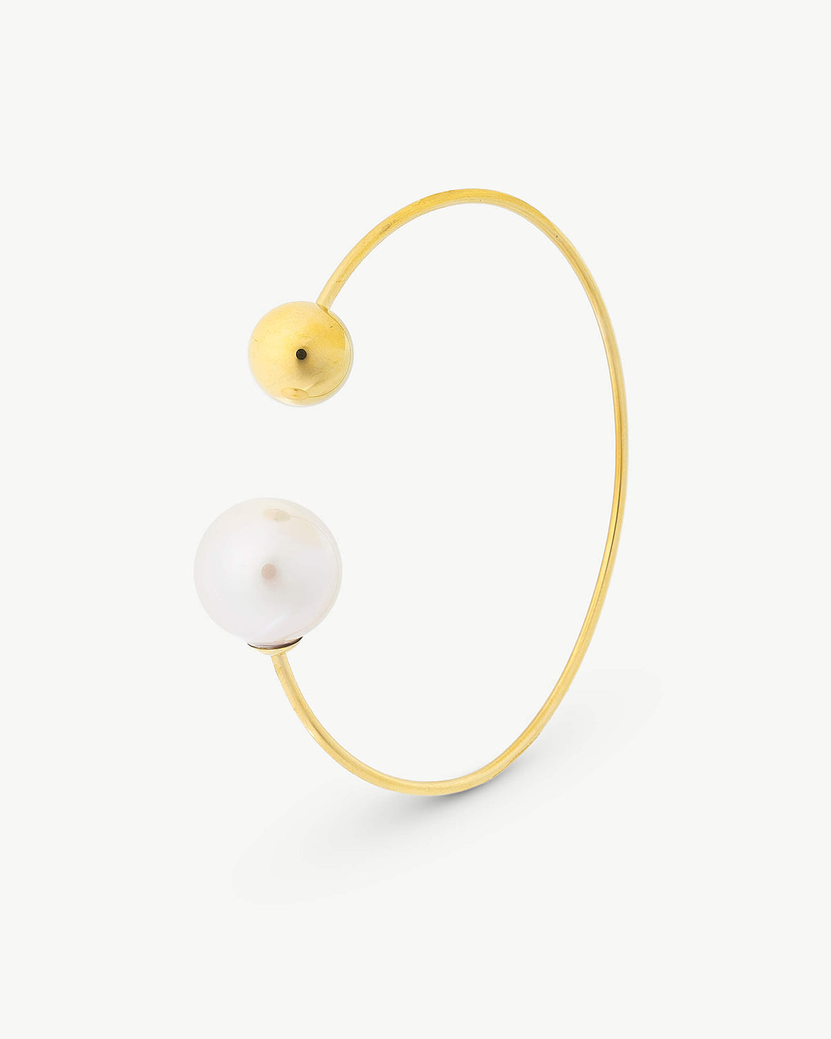 58 mm 14 mm goldenes Perlenarmband Aura