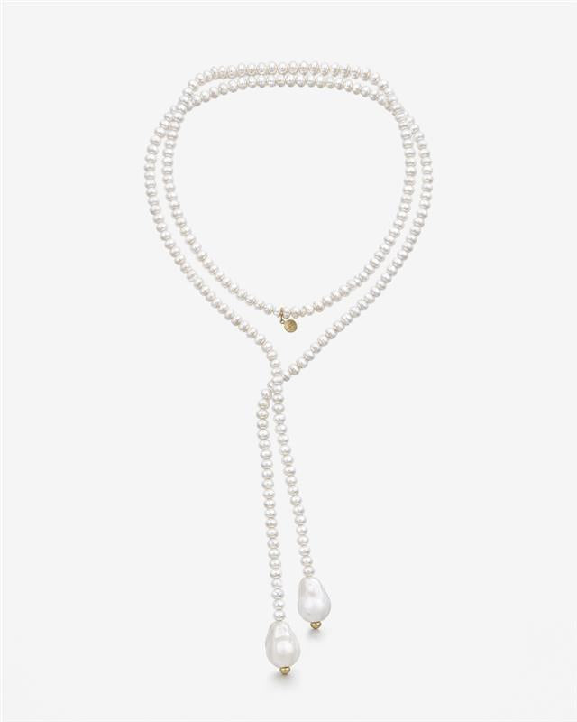 Open necklace pearls Baroque
