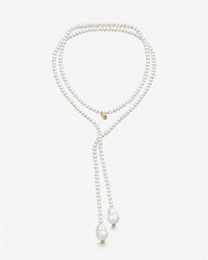 Open necklace pearls Baroque