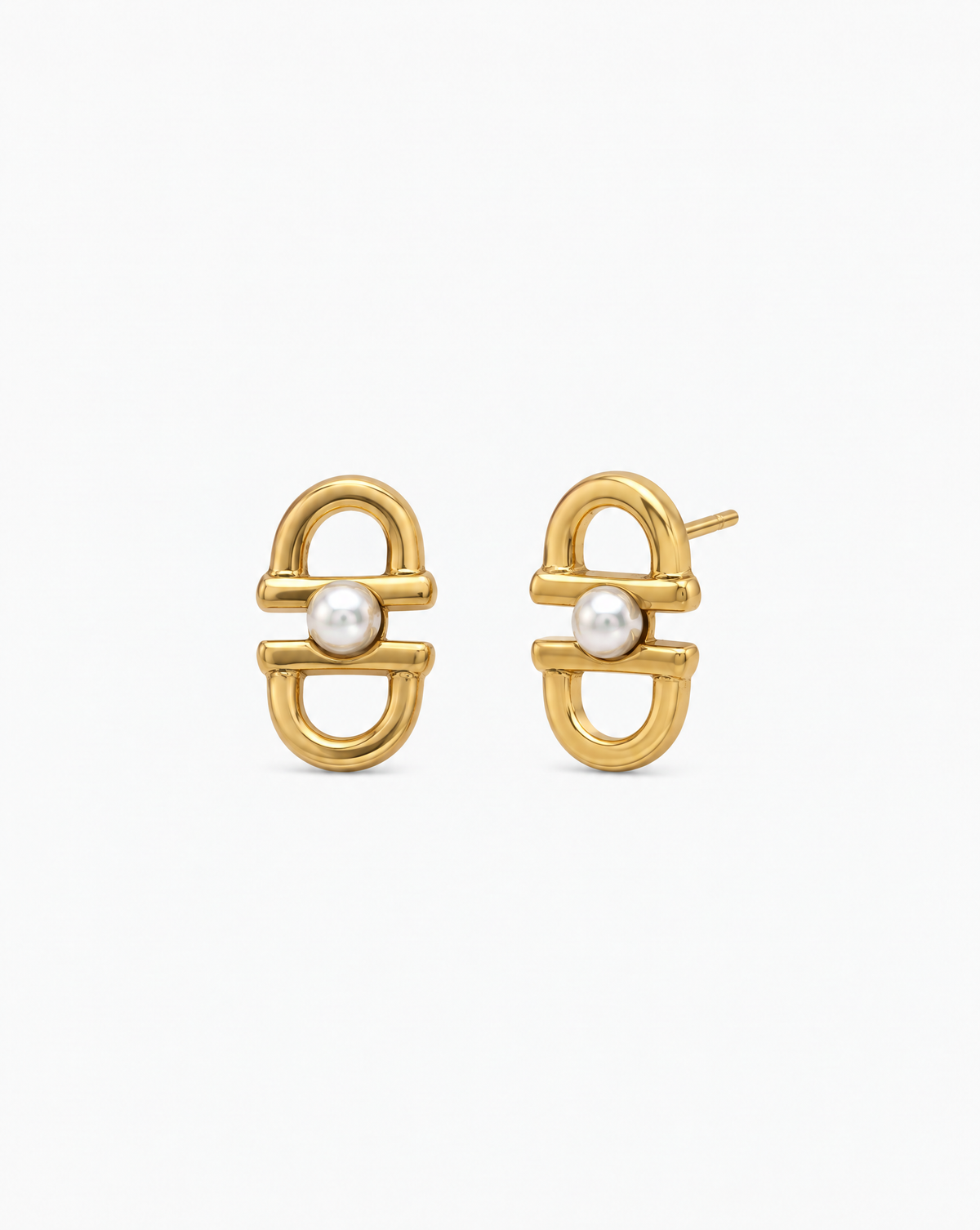 Pendientes Eslabones y Perlas Equus