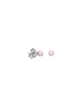 Ohrringe Cies silber mit rosa Perle 4 mm 