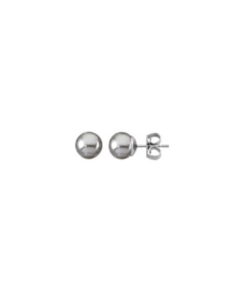 Earrings Lyra silver with 10mm nuage pearl