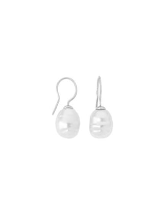 Pendientes Tender plata con perla barroca, barroque pearl earrings