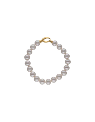 Pulsera con perlas blancas de 10mm, Majorica 10mm pearl bracelet