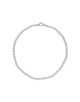 Kette Lyra silber mit 7 mm Perlen, 45 cm