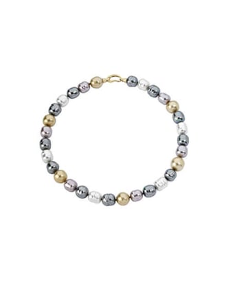 Gold plated Necklace Gea | Majorica Pearls