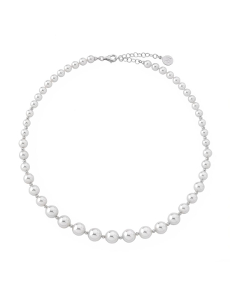 Silver necklace Lyra 6/10mm 43cm