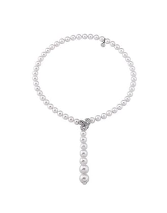 Collar de perlas ajustable, adjustable pearl necklace