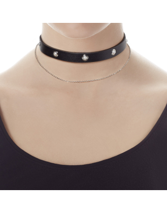 Black choker necklace Moonlight