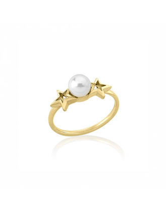 Gold plated ring Rock Star