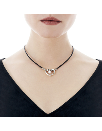 Steel necklace Amour