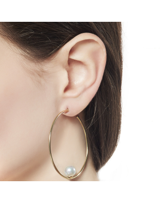 Ohrringe Marianela aus Edelstahl gold gross