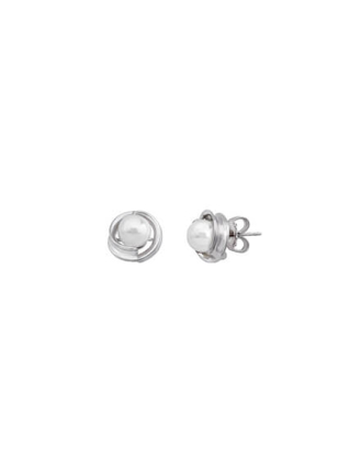 Pendientes de plata y perla Majorica, Majorica silver pearl earrings