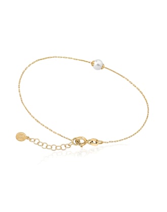 Bracelet Cies gold plated with white pearl
