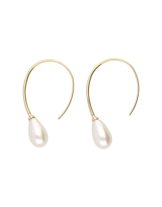 Elixa small size gold-plated earrings