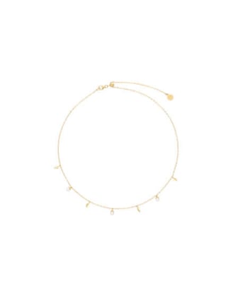 Collar de perlas dorados corto de Majorica nueva colección Romea dia de la madre, collar perlas
