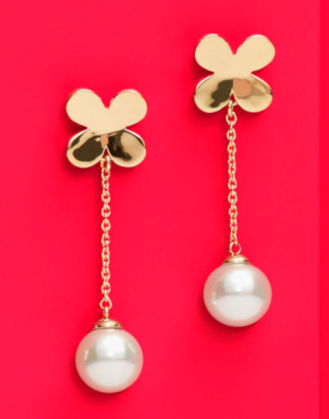 Pendientes de perlas Ayanti, perlas redondas y trébol, especial Día de la madre, Majorica