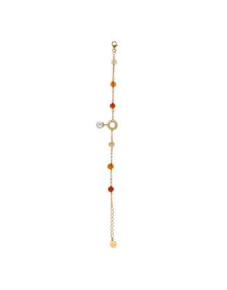 Pulsera de perlas y cristal de murano majorica, majorica pearl bracelet with murano glass