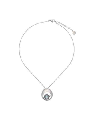 Colgante de acero y perla Majorica Petra, pearl pendant steel