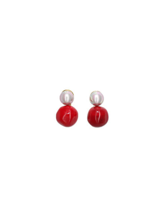 Pendientes de perlas y cristal de murano Capri Majorica, Majorica pearl and murano glass earrings Capri