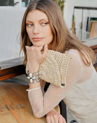 Peregrina Renaissance-Armband mit Perlen und gealtertem Finish