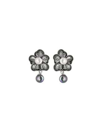 Pendientes Peregrina flor con perla colgante, Peregrina, Maria Tudor, pearl earrings, pendientes de perlas, pendientes con perlas, majorica